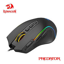 M612 Predator RGB Gaming Mouse, 8000 DPI Wired Optical Gamer Mouse 5 Backlit Modes, Software Supports DIY Key binds Rapid Fire Button