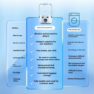 Mini Rechargeable Washing Machine Underwear Travel Portable
